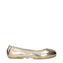 Tory Burch Women's Leather Gold Ballerina Flats