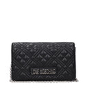 Love Moschino Women's Polyurethane Black/Silver Pochette