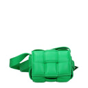 Bottega Veneta Cassette Crossbody Bags For Women Green/Parrot Leather