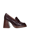 Max Mara Dekolleté Max&Co Damens Leder Rot/Burgund