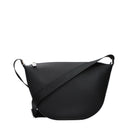 Fendi Men's Black Leather Melon Crossbody Bag