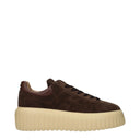 Hogan Damens Turnschuhe aus braunem Wildleder