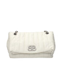 Balenciaga Monaco Shoulder Bag Women Leather White/Off White