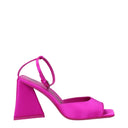 The Attico Piper Sandali Donna Satin Fucsia