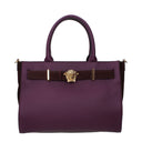 Versace Women's Handbags Purple/Plum Leather