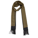 Valentino Garavani Men's Silk Scarf Black/Yellow