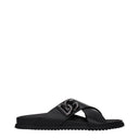 Dolce&Gabbana Men's Sandals And Clogs Black Leather