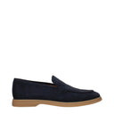 Eleven Men's Moccasins Suede Blue/Navy Blue