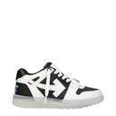 Off White Sneakers Men's Leather Black/White