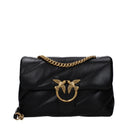 Pinko Crossbody Bag Love Puff Women's Leather Black/Gold