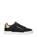 Dolce&Gabbana Portofino Women's Sneakers Black/Gold Leather