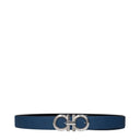 Salvatore Ferragamo Uomos Cintura in pelle Blu/Nera