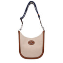 Valentino Garavani Men's Crossbody Bag Beige/Tobacco Fabric
