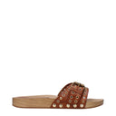 Isabel Marant Slippers And Clogs Jaso Women's Leather Brown/Cognac