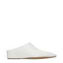 Jil Sander Damens Ledersandalen und Clogs Weiß