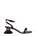 Loewe Women's Sandals Black Leather