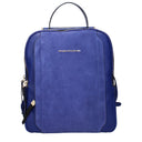 Piquadro Backpacks And Women's Pouch Bags Blue Leather