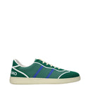 Salvatore Ferragamo Dedalo Men's Sneakers Green Fabric