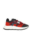 Versace Herrens Sneakers Grau/Koralle Wildleder