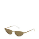 Bottega Veneta Women's Sunglasses Yellow/Brown Metal