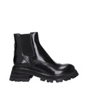 Alexander Mc Queen Women's Boots Black Leather