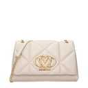 Love Moschino Women's Shoulder Bags Polyurethane Beige/Ivory