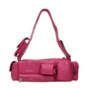 Balenciaga Superbusy Shoulder Bags Women Leather Pink/Bright Pink