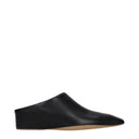 Jil Sander Women's Leather Sandals And Clogs Black