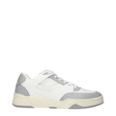 Celine Men's Sneakers White/Grey Leather