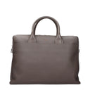 Pineider Men's Work Bags Gray/Mauve Leather