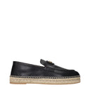 Valentino Garavani Men's Leather Espadrillas Black