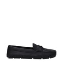 Prada Hombres Mocasines de cuero negros