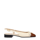 Valentino Garavani Women's Ballerina Flats Beige/Tobacco Leather