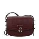 Jimmy Choo Women's Shoulder Bags Leather Red/Burgundy