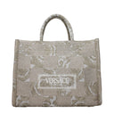 Versace Women's Handbags Fabric Beige/Gold