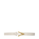 Bottega Veneta Women's White Leather Belt