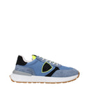 Philippe Model Sneakers Antibes Men's Fabric Blue/Fluorescent Yellow