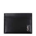 Saint Laurent Hombres Portadocumentos Piel Negro