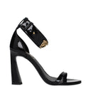 Versace Women's Sandals Patent Black