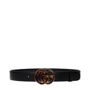 Gucci Marmont Mujers Cinturón Piel Negro