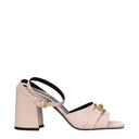 Versace Women's Sandals Pink Leather/Pink Sole
