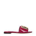 Dolce&Gabbana Women's Slides And Clogs Fuchsia Patent