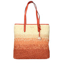 Michael Kors Women's Shoulder Bag Raffia Beige/Orange
