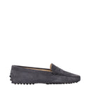 Zamszowe mokasyny damskie Tod's, szare/tar