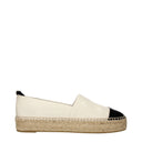 Tory Burch Damess Espadrillas Lichtbeige/Crème Leer