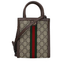 Gucci Women's Handbags Fabric Beige/Ebony