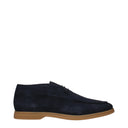 Eleventy Derby Men's Suede Blue/Dark Blue