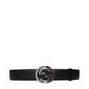 Gucci Herens Riem Zwart Leer