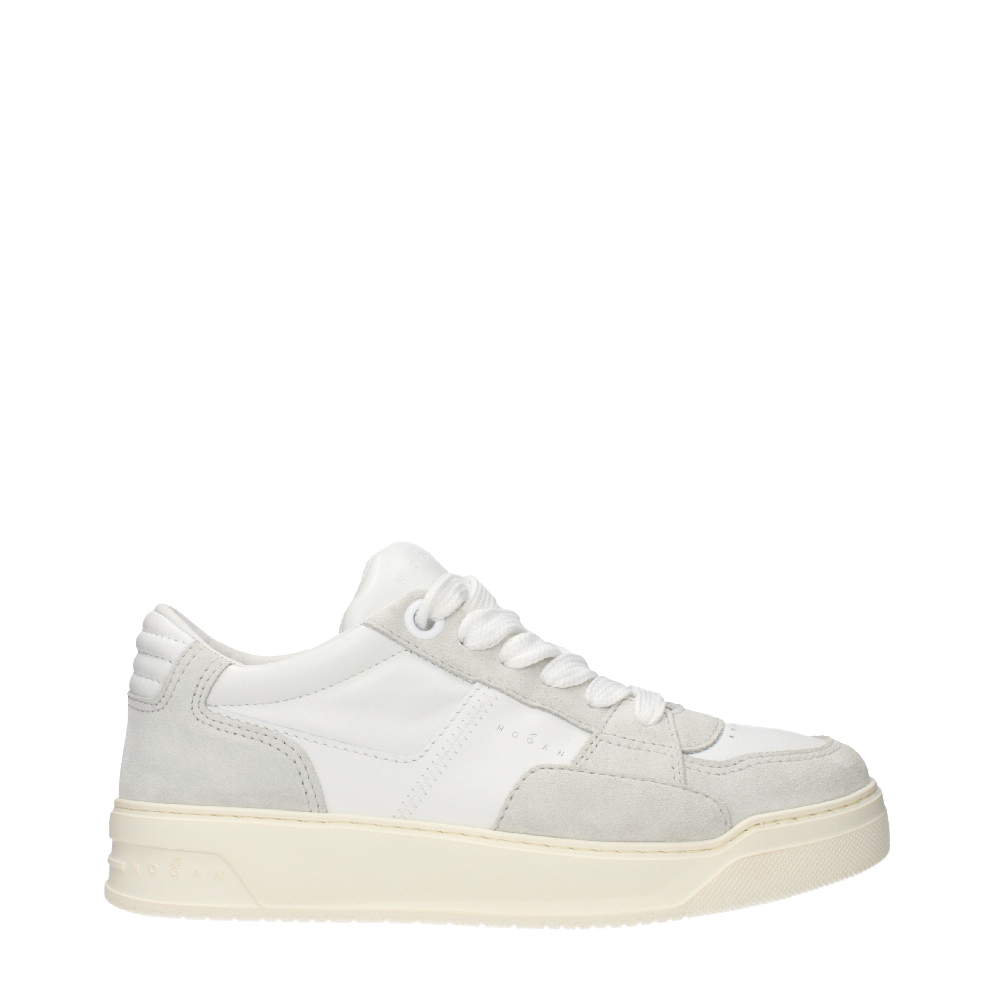 Hogan Femmes Baskets Blanc/Gris Cuir