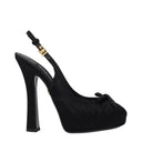 Dolce&Gabbana Women's Satin Black Sandals